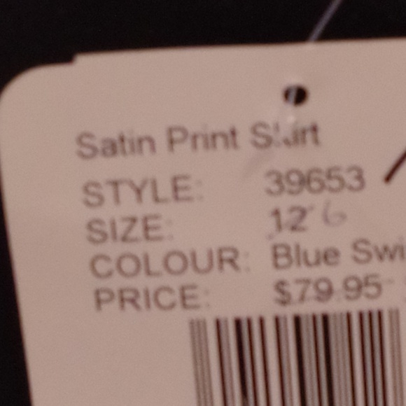 Grace Hill Blue Swirl Skirt NWT- Sz. 6 - Picture 4 of 4